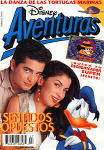 DISNEY AVENTURAS magazine side cover Issue 7 February 1995