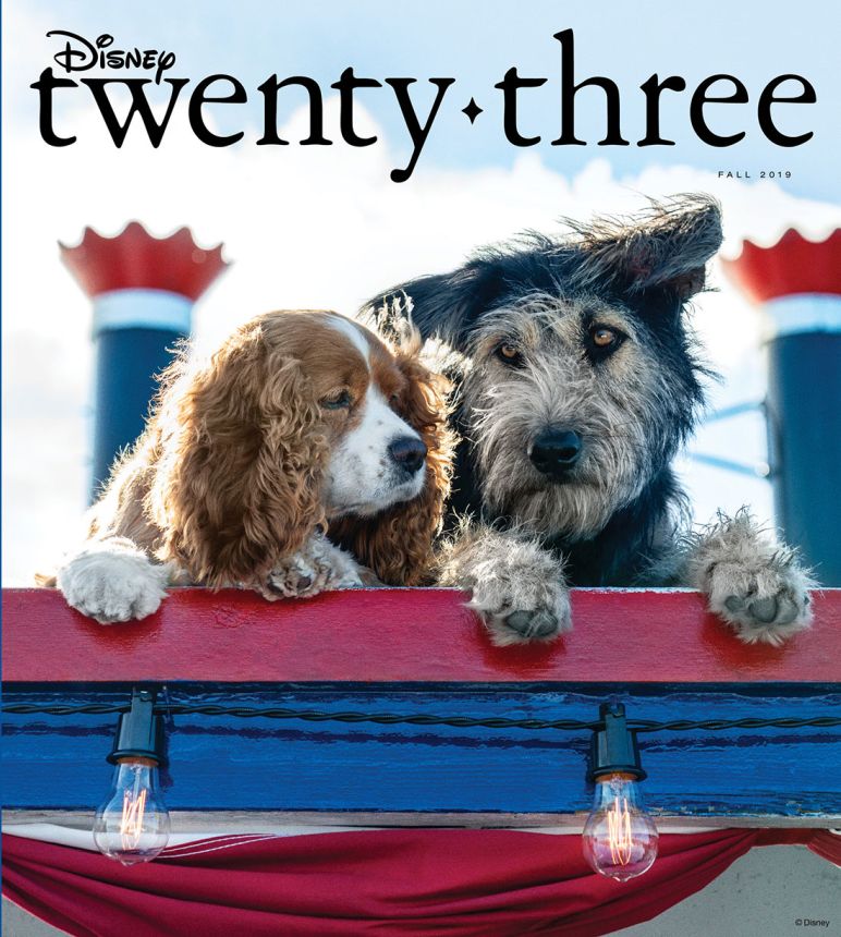 DISNEY TWENTY-THREE magazine side cover Fall 2019