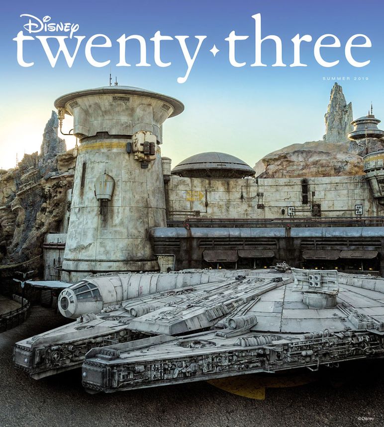 DISNEY TWENTY-THREE magazine side cover Summer 2019