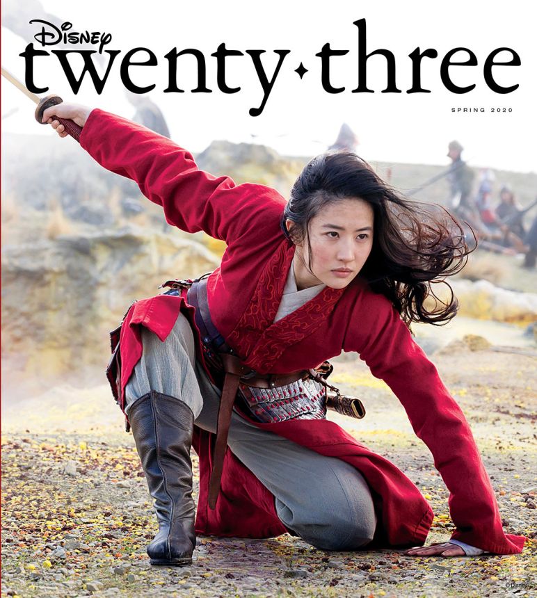 DISNEY TWENTY-THREE magazine side cover Spring 2020