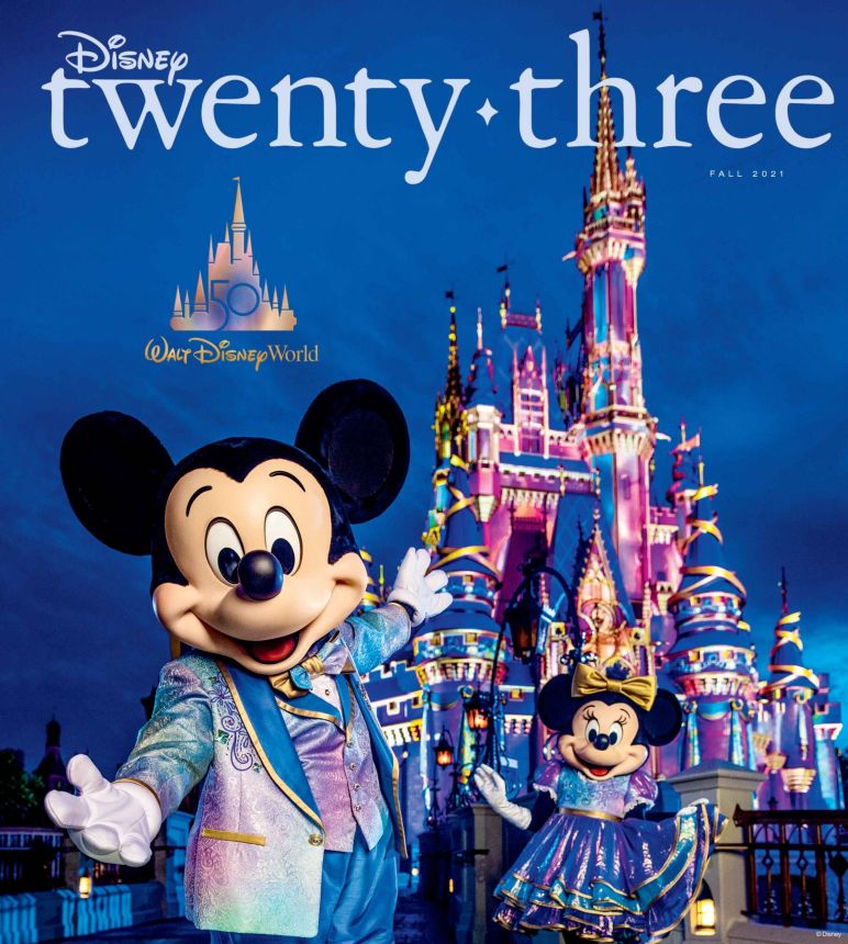 DISNEY TWENTY-THREE magazine side cover Fall 2021