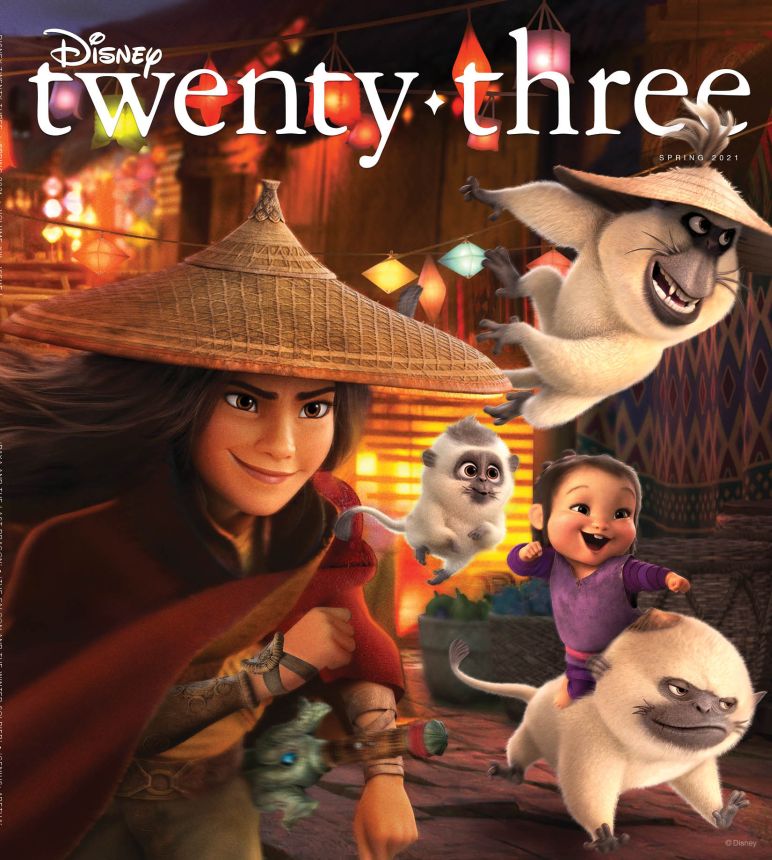 DISNEY TWENTY-THREE magazine side cover Spring 2021
