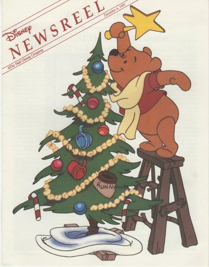 DISNEY NEWSREEL magazine side cover 6 December 1991