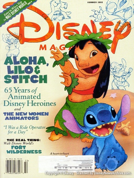 DISNEY magazine side cover Summer 2002