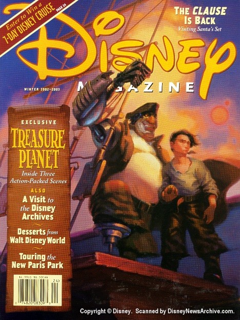 DISNEY magazine side cover Winter 2002