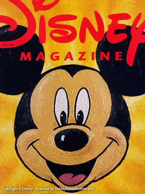 DISNEY magazine side cover Fall 2003