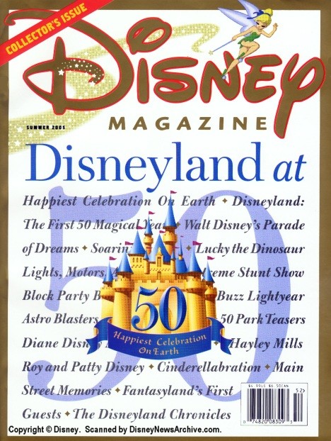 DISNEY magazine side cover Summer 2005