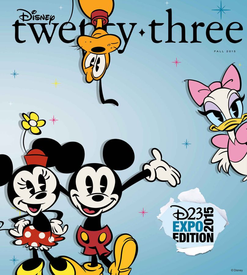 DISNEY TWENTY-THREE magazine side cover Fall 2015