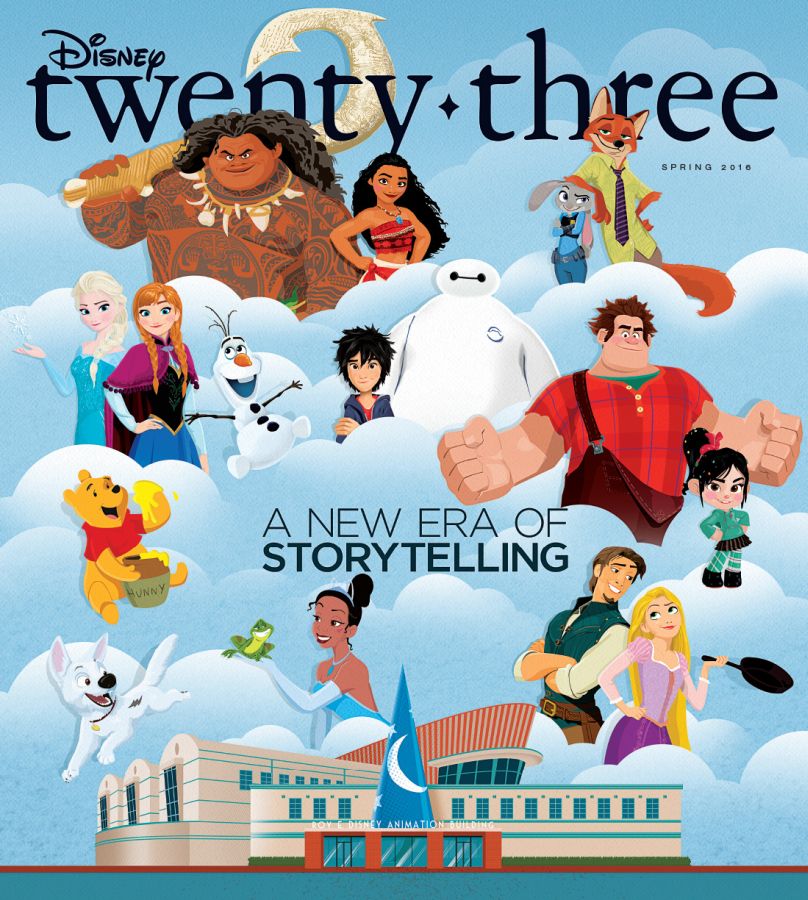 DISNEY TWENTY-THREE magazine side cover Spring 2016