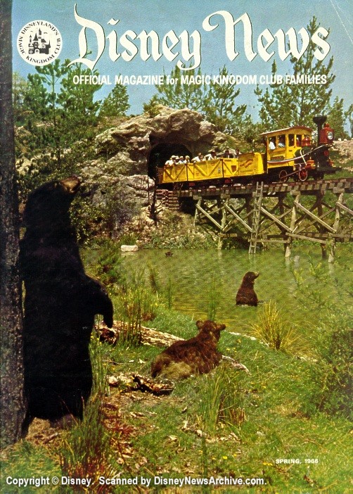 DISNEY magazine side cover Spring 1966