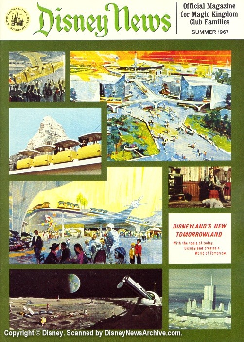 DISNEY magazine side cover Summer 1967