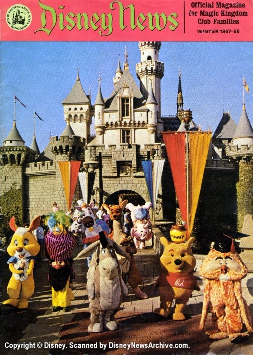 DISNEY magazine side cover Winter 1967
