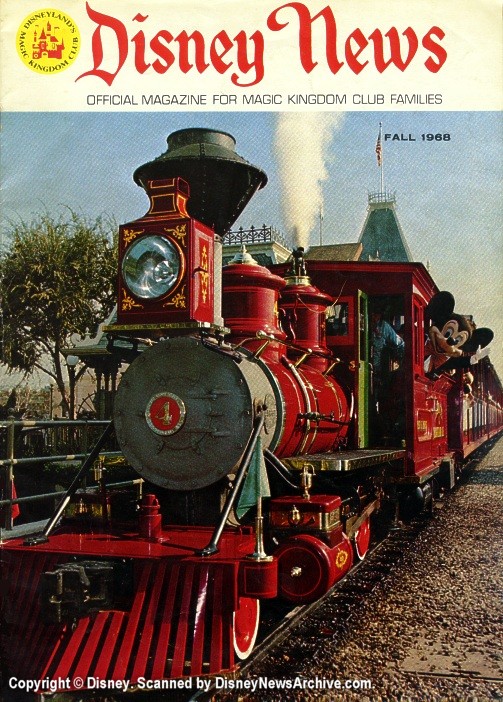 DISNEY magazine side cover Fall 1968
