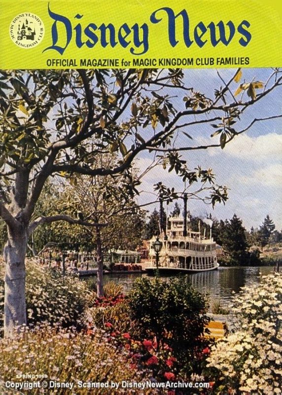 DISNEY magazine side cover Spring 1968
