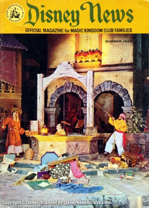 DISNEY magazine side cover Summer 1968