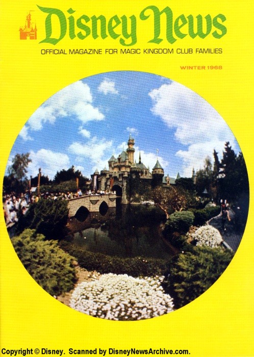 DISNEY magazine side cover Winter 1968
