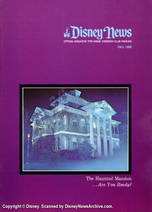 DISNEY magazine side cover Fall 1969