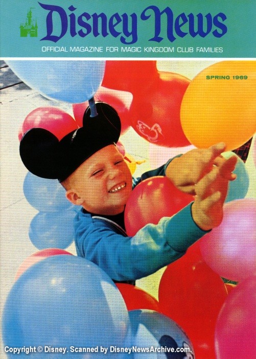 DISNEY magazine side cover Spring 1969