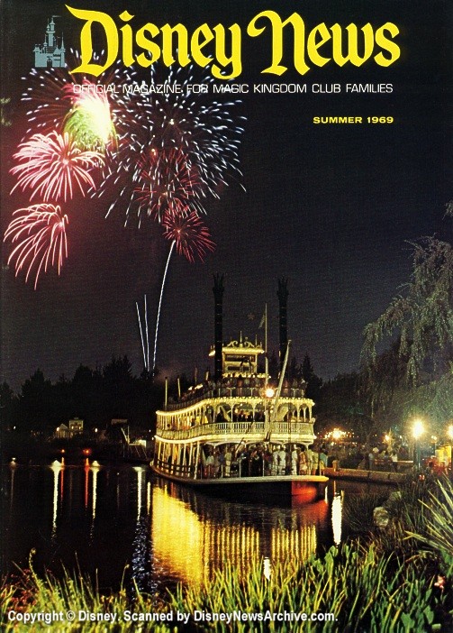 DISNEY magazine side cover Summer 1969