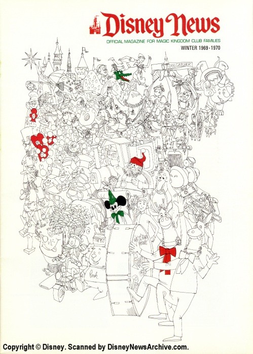 DISNEY magazine side cover Winter 1969