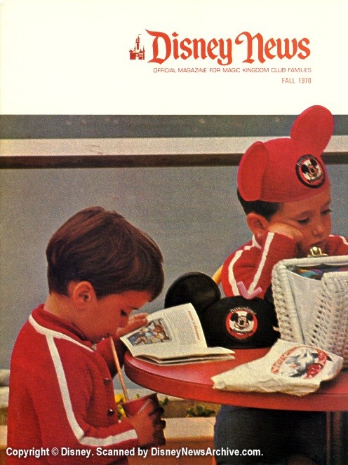 DISNEY magazine side cover Fall 1970