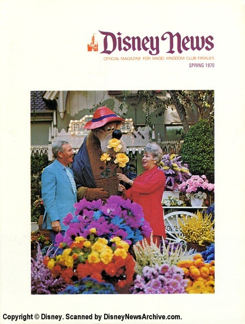 DISNEY magazine side cover Spring 1970