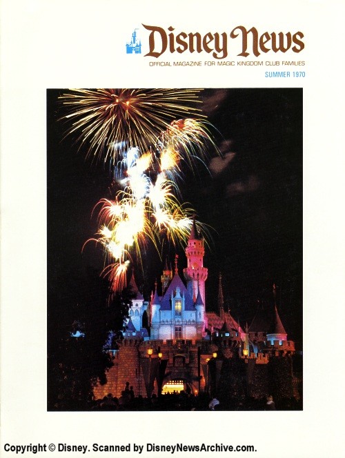 DISNEY magazine side cover Summer 1970