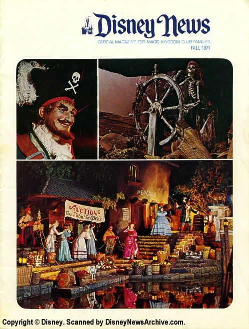 DISNEY magazine side cover Fall 1971