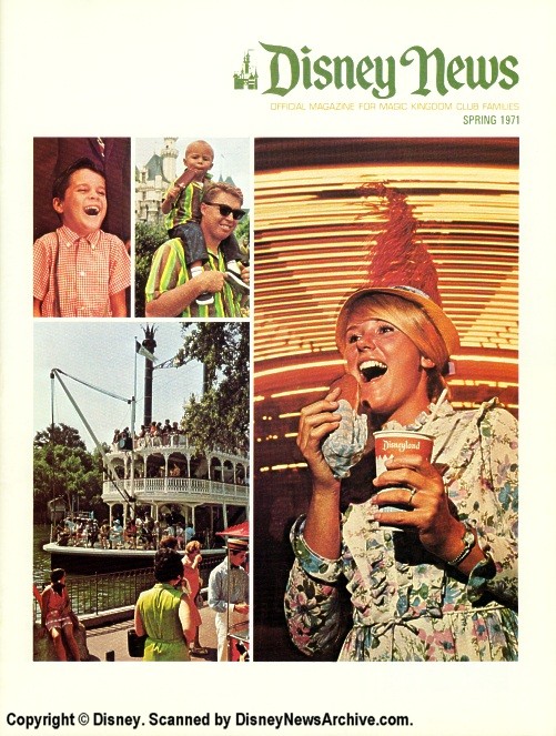 DISNEY magazine side cover Spring 1971