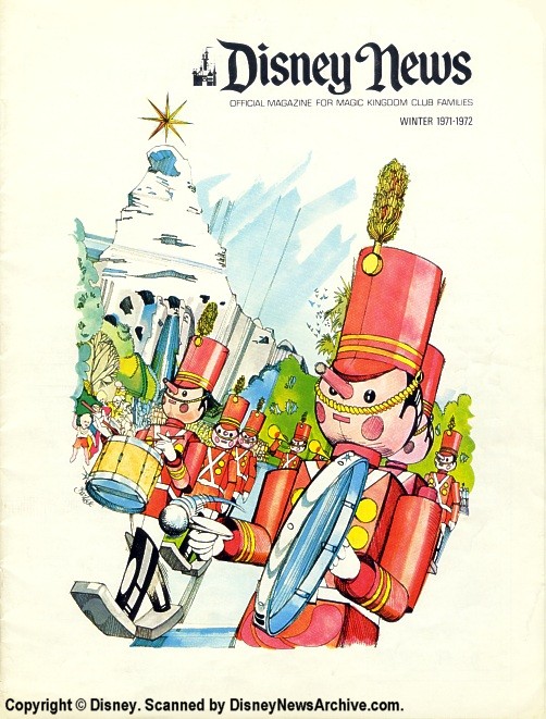DISNEY magazine side cover Winter 1971