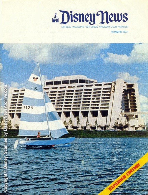 DISNEY magazine side cover Summer 1972