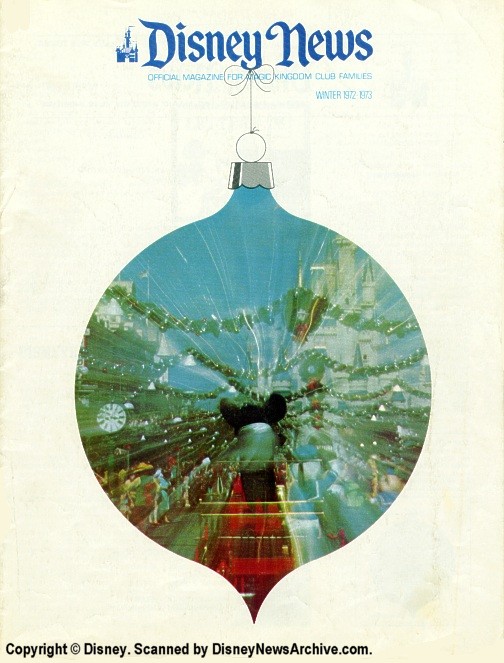 DISNEY magazine side cover Winter 1972