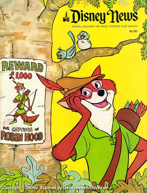 DISNEY magazine side cover Fall 1973