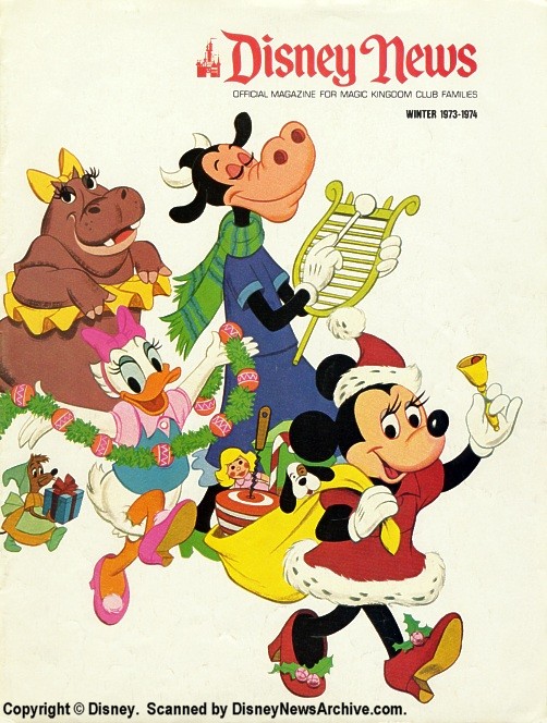DISNEY magazine side cover Winter 1973