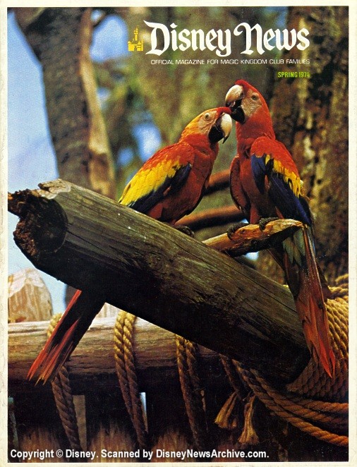 DISNEY magazine side cover Spring 1974