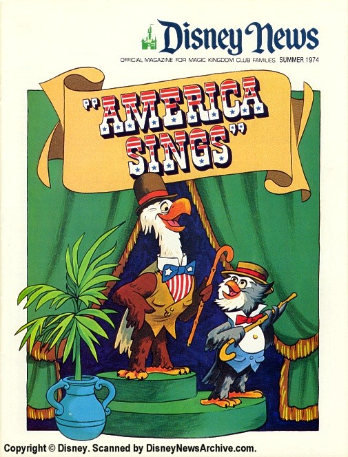 DISNEY magazine side cover Summer 1974