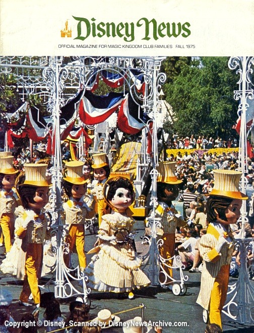 DISNEY magazine side cover Fall 1975