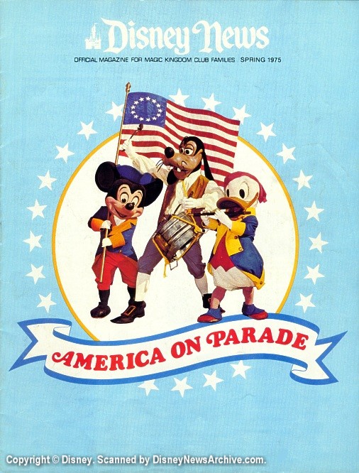 DISNEY magazine side cover Spring 1975