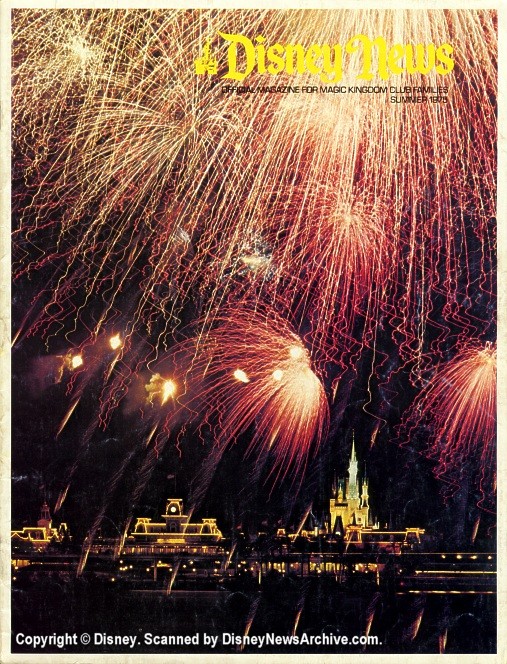 DISNEY magazine side cover Summer 1975