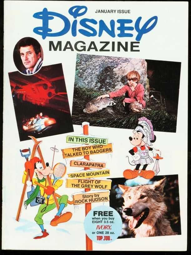 DISNEY MAGAZINE (70s) magazine side cover January 1976
