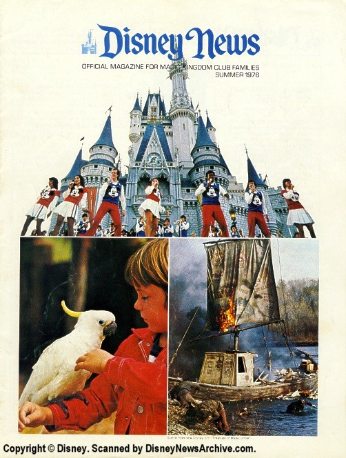 DISNEY magazine side cover Summer 1976