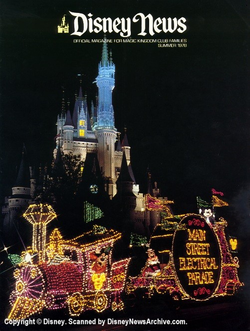 DISNEY magazine side cover Summer 1978