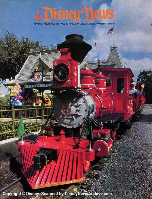 DISNEY magazine side cover Winter 1980