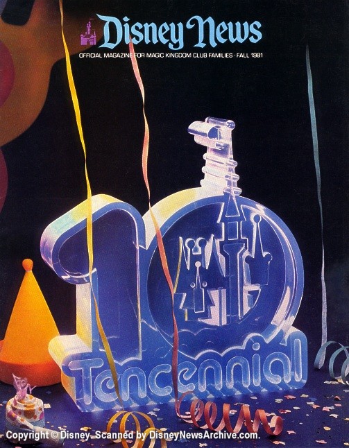 DISNEY magazine side cover Fall 1981