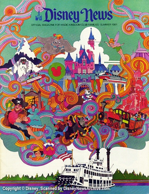 DISNEY magazine side cover Summer 1981