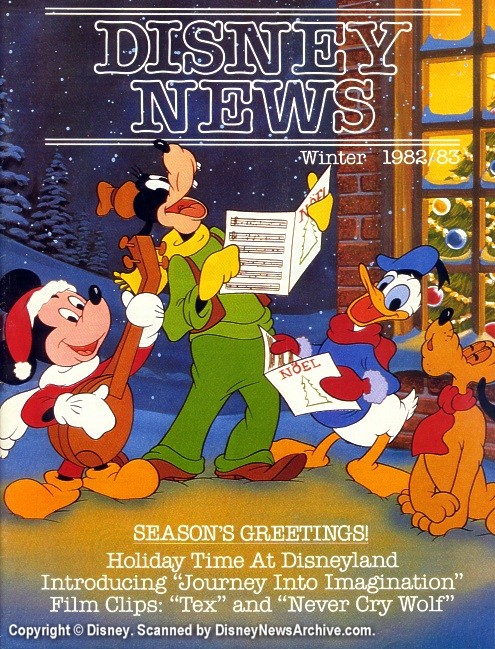 DISNEY magazine side cover Winter 1982
