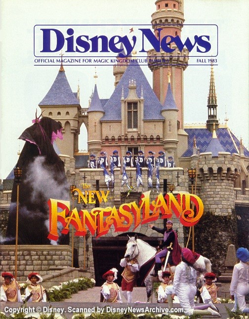 DISNEY magazine side cover Fall 1983