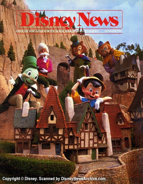 DISNEY magazine side cover Summer 1983