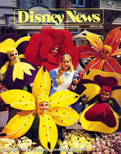DISNEY magazine side cover Spring 1984