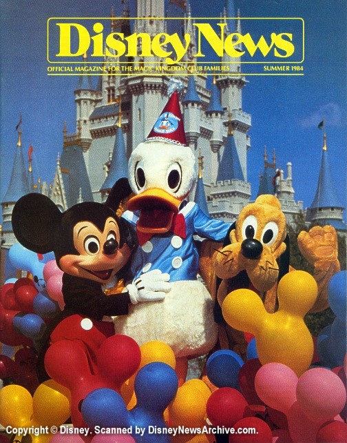DISNEY magazine side cover Summer 1984